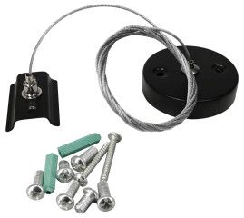 Подвес тросовый Hesby Lighting Skylite для накладного шинопровода 220В, чёрный HSBL_0010