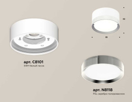 Комплект накладного светильника Ambrella light Techno Spot XS (C8101, N8118) XS8101003