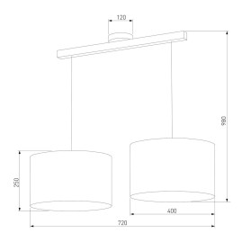 Подвесной светильник TK Lighting 4220 Troy Gray
