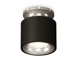 Комплект накладного светильника Ambrella light Techno Spot XS7511081 SBK/PSL черный песок/серебро полированное (N7927, C7511, N7012)