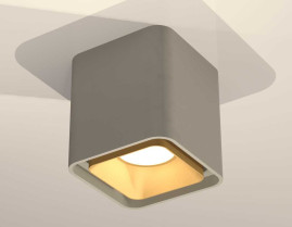 Комплект накладного светильника Ambrella light Techno Spot XS7842004 SGR/SGD серый песок/золото песок (C7842, N7704)
