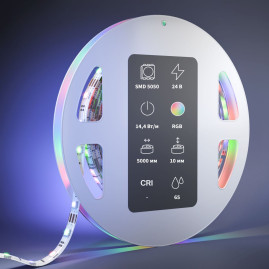 Светодиодная влагозащищенная лента Maytoni 14,4W/m 60LED/m 5050SMD RGB/RGBW 5M 201140