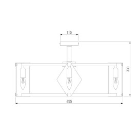 Потолочная люстра Eurosvet Aragon 60126/8 черный Smart
