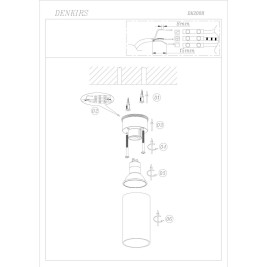Точечный светильник Denkirs Ikast DK2008-WH
