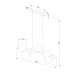 Подвесная люстра TK Lighting 5905 Estera Wood