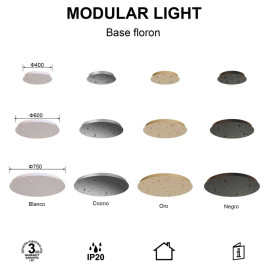 Потолочное основание Mantra Modular Light Florones 9370