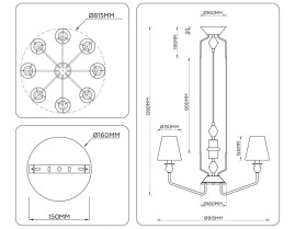 Люстра Ambrella Light HIGH LIGHT LH75403