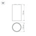 Корпус светильника Arlight SP-Polo-R85S Black 020887