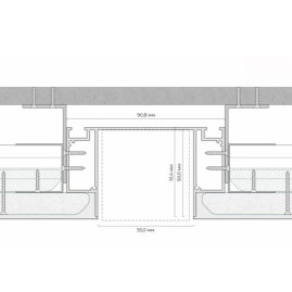 Ниша для линейного свечения FerGipps белый НЛ 52 УТ000002069