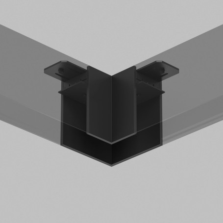 Угловой соединитель для шинопровода Denkirs Smart Base TR2102-BK