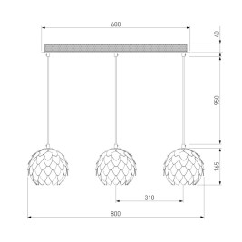 Подвесной светильник Bogates 304/3