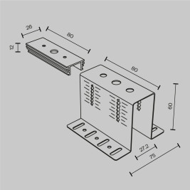 Скоба Maytoni Technical Magnetic Exility TRA034HCB