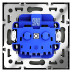 Розетка встраиваемая Voltum S70 с заземлением 16А, (титан) VLS040106