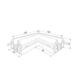 Коннектор угловой Elektrostandard 85205/00 a067414