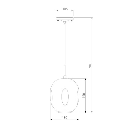 Подвесной светильник Eurosvet Mill 50195/1 черный жемчуг