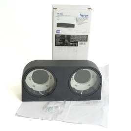 Светильник садово-парковый Feron DH1203,на стену, GX53 230V, черный 51328