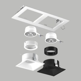 Комплект со светильником Lightstar Domino Quadro (214526+214506+214507+214006+214007) D5260607WBMOD