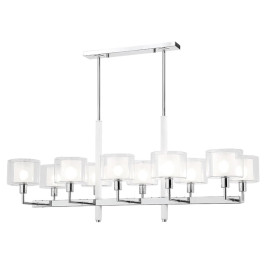 Подвесная люстра Crystal Lux Maestro SP-PL10 L1100 Chrome