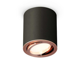 Комплект накладного светильника Ambrella light Techno Spot XS7422004 SBK/PPG черный песок/золото розовое полированное (C7422, N7005)