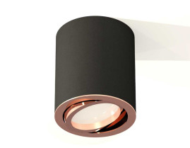 Комплект накладного светильника Ambrella light Techno Spot XS7422004 SBK/PPG черный песок/золото розовое полированное (C7422, N7005)