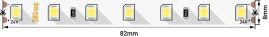 Светодиодная лента SWG 8,6W/m 84LED/m 2835SMD холодный белый 5M 005848