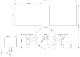 Настенный светильник KUTEK DECOR ABA?UR DEC-K-2(P/A)