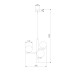 Подвесная люстра TK Lighting 6799 Estera Wood