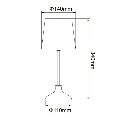 Настольная лампа Uniel UML-B309 E14 Chrome/Dark Blue UL-00012426