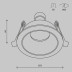 Встраиваемый светильник Maytoni Technical Downlight Share DL126-GU10-W