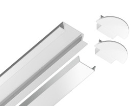 Встраиваемый профиль с рассеивателем Ambrella Illumination GP1001WH