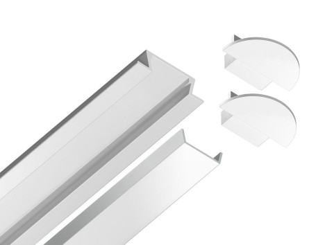 Встраиваемый профиль с рассеивателем Ambrella Illumination GP1001WH