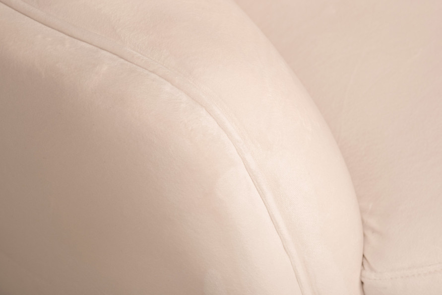 Диван двухместный велюровый бежевый