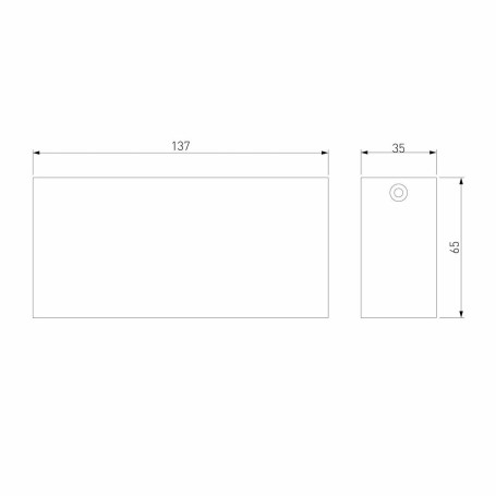 Потолочный светодиодный светильник Elektrostandard Block 25109/LED a066995