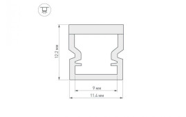 Профиль Arlight WPH-LINE-1212-2000 OPAL 023302