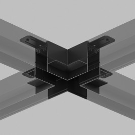 Коннектор X-образный Denkirs Smart Hide TR2114-BK