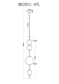 Подвесной светодиодный светильник MyFar Violla MR2021-4PL