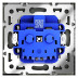 Розетка встраиваемая Voltum S70 с заземлением 16А, (черный матовый) VLS040108