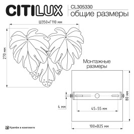 Бра Citilux Dryad CL305330