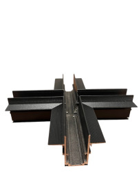 Коннектор X-образный Hesby Lighting ElDeko для встраиваемого шинопровода, чёрный HSBL_0160