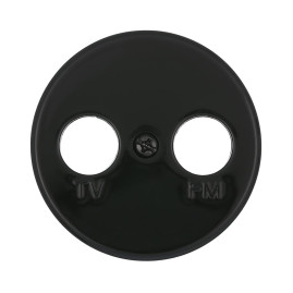 Накладка LK Studio розетки TV+FM, 2 отверстия (черный) Vintage 885208-1