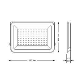 Прожектор светодиодный Gauss Qplus 100W 6500К 613511100