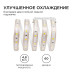 Светодиодная влагозащищенная лента Apeyron 4,8W/m 60LED/m 5050SMD теплый белый 5M 10-05