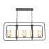 Подвесная люстра Lumina Deco Indivia LDP 1238-5 BK+MD