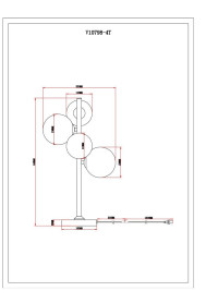 Настольная лампа Moderli Renny V10798-4T