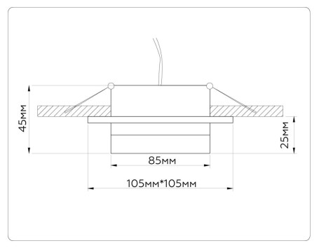 Встраиваемый светильник Ambrella light TECHNO SPOT TN52421