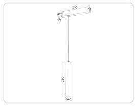Трековый светодиодный светильник Ambrella Light Track System Magnetic 220V GL1431