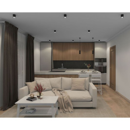 Накладной светодиодный светильник Denkirs Ribe DK4013-BK