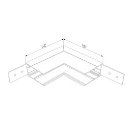 Коннектор угловой для накладного шинопровода Elektrostandard Slim Magnetic 85091/00 a061238