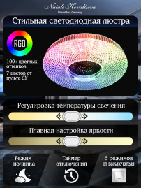 Потолочный светодиодный светильник Natali Kovaltseva Led Lamps 81084