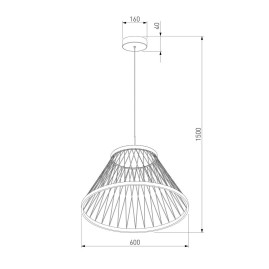 Подвесной светодиодный светильник Eurosvet Cesta 40017/1 LED коричневый